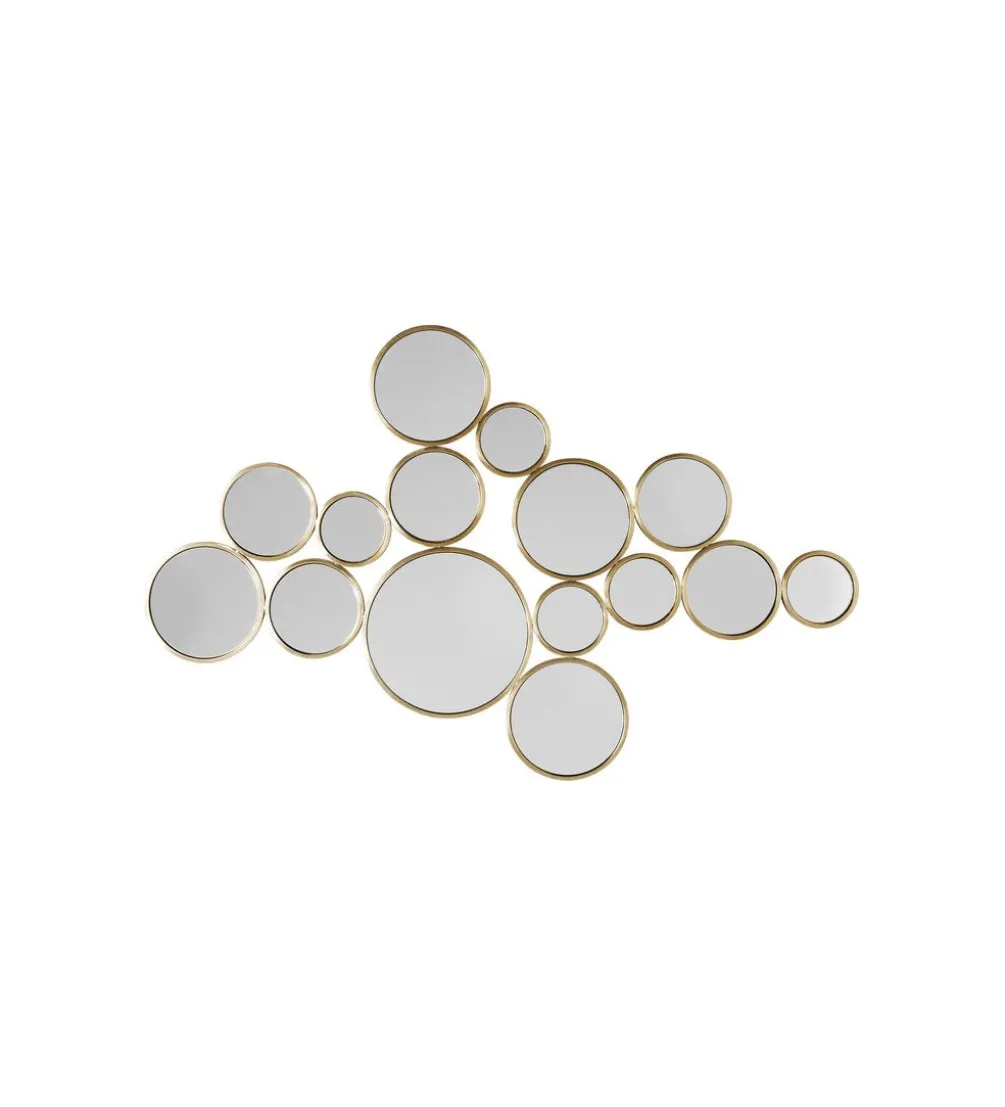 Lustro wiszące BUBBLES 138 x 93 cm złote