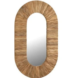 Lustro wiszące CURVE 152 cm naturalny