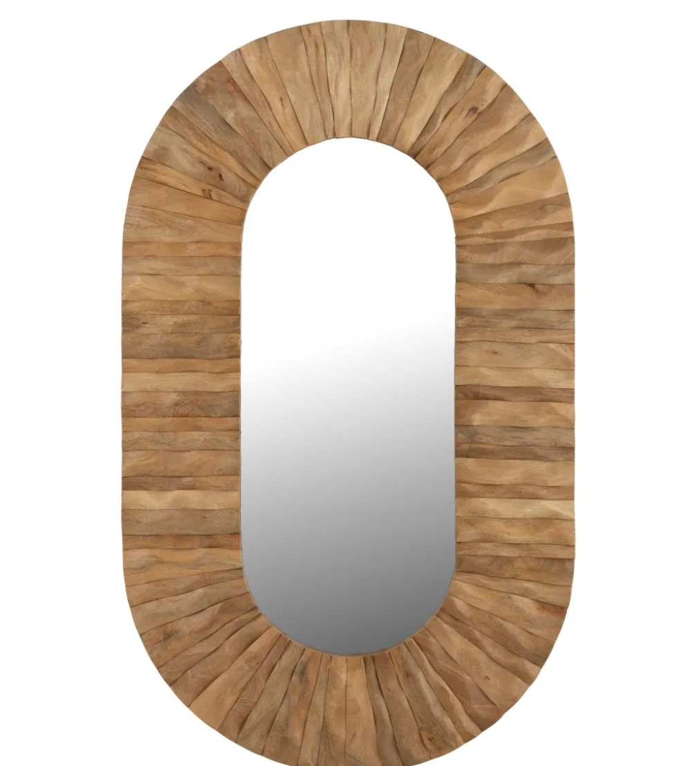 Lustro wiszące CURVE 152 cm naturalny