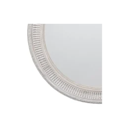 Lustro wiszące DEAY 80 cm drewno paulowni szare