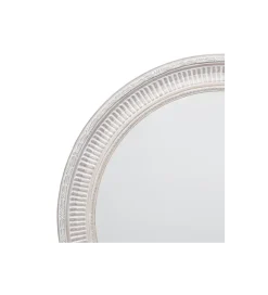 Lustro wiszące DEAY 80 cm drewno paulowni szare