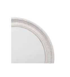 Lustro wiszące DEAY 80 cm drewno paulowni szare