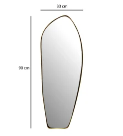 Lustro wiszące DEFORME 90 cm złote