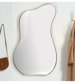 Lustro wiszące DEFORME 100 cm złote
