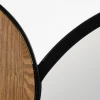 Lustro wiszące ESPEJONA 123 cm naturalne czarne