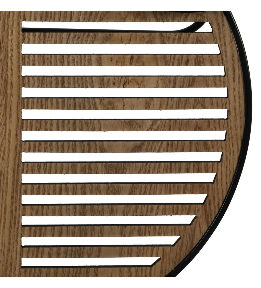 Lustro wiszące ESPEJONA 123 cm naturalne czarne