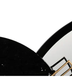 Lustro wiszące ESPEJONA 83 cm naturalne czarne