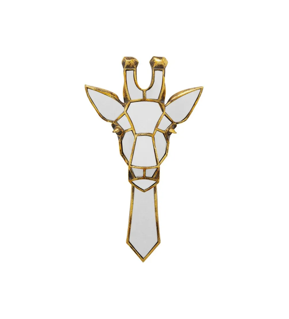 Lustro wiszące GIRAFFE 45 cm złote