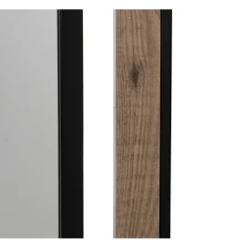 Lustro wiszące NAGATARO 45 x 100 cm czarne naturalne