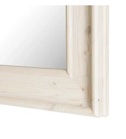 Lustro wiszące OKATA 171 cm naturalna białą rama