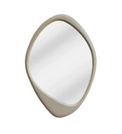 Lustro wiszące ORGANIC 90 cm beżowe