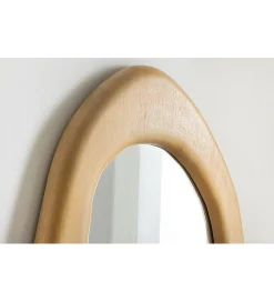 Lustro wiszące ORGANIC 130 cm drewno mango