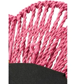 Lustro wiszące RAFFIA 50 cm różowe