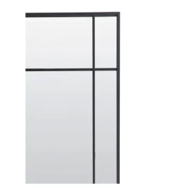 Lustro wiszące RINCON 150 cm czarny matt