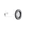 Lustro wiszące SPROCKET 92 cm srebrne
