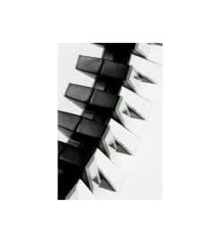 Lustro wiszące SPROCKET 92 cm srebrne