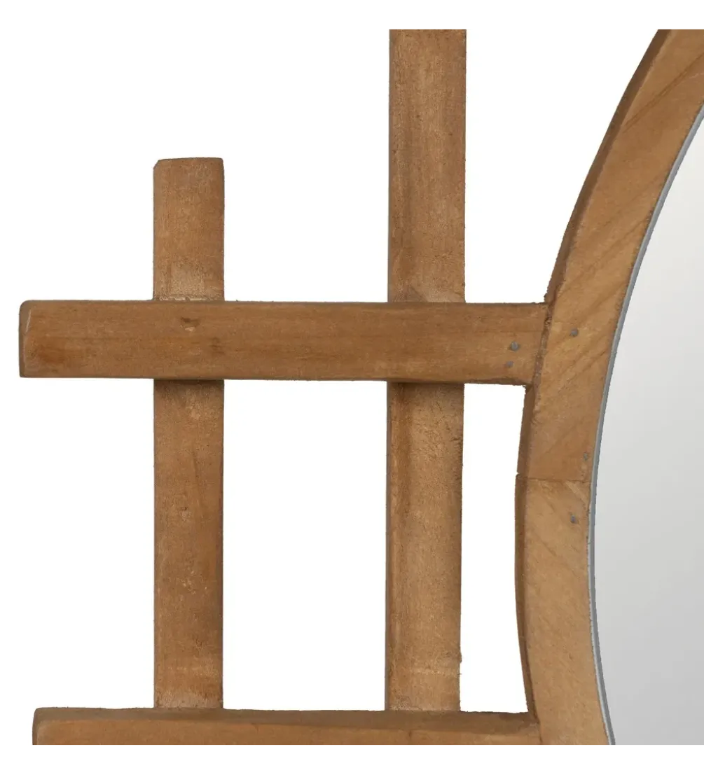 Lustro wiszące TIKITAK 64 cm drewno jodła