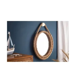Lustro wiszące TULUZA 45 cm naturlane