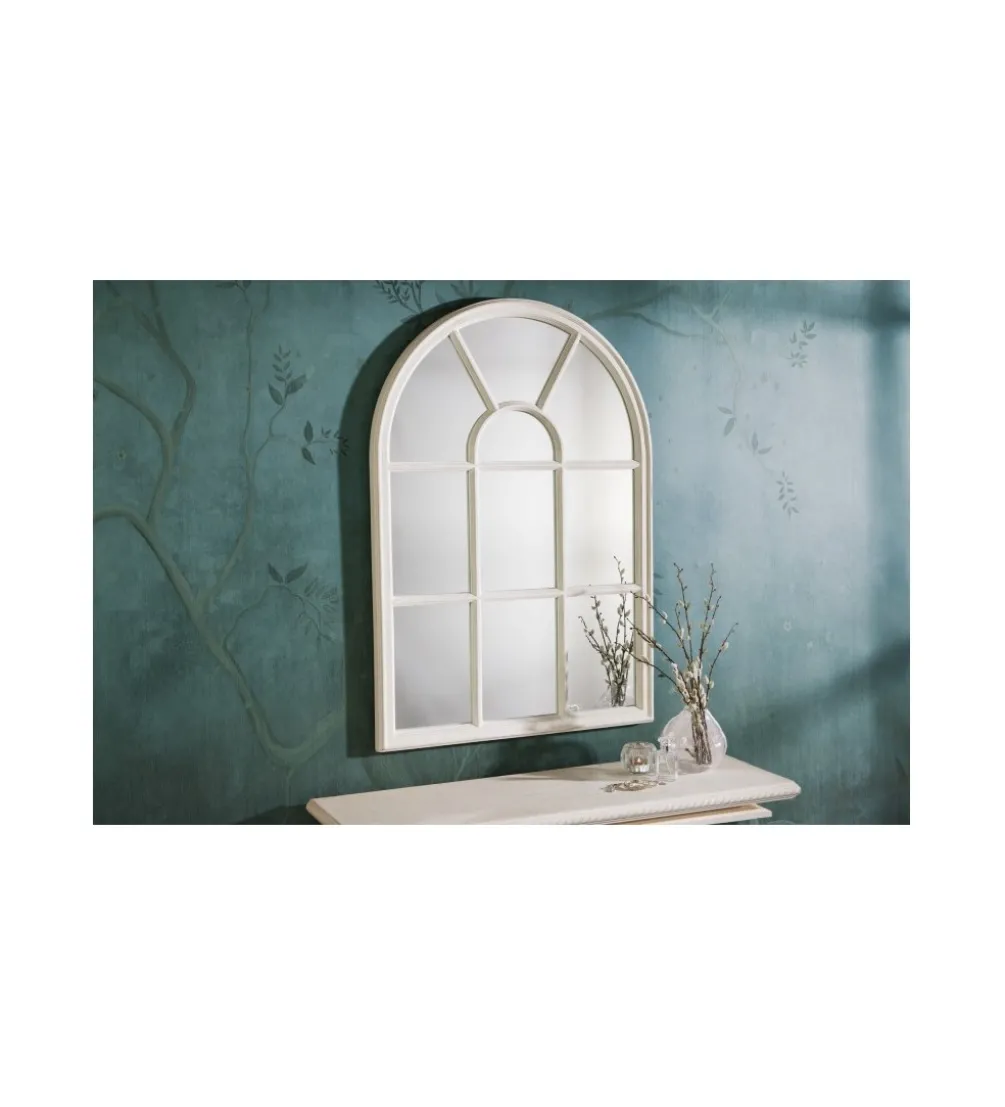 Lustro wiszące WINDOW Castillo 70 cm białe