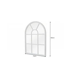 Lustro wiszące WINDOW Castillo 70 cm białe