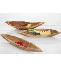 Misa drewniana Natur 60 cm drewno teak