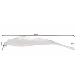 Misa HOJA 64 cm srebrna