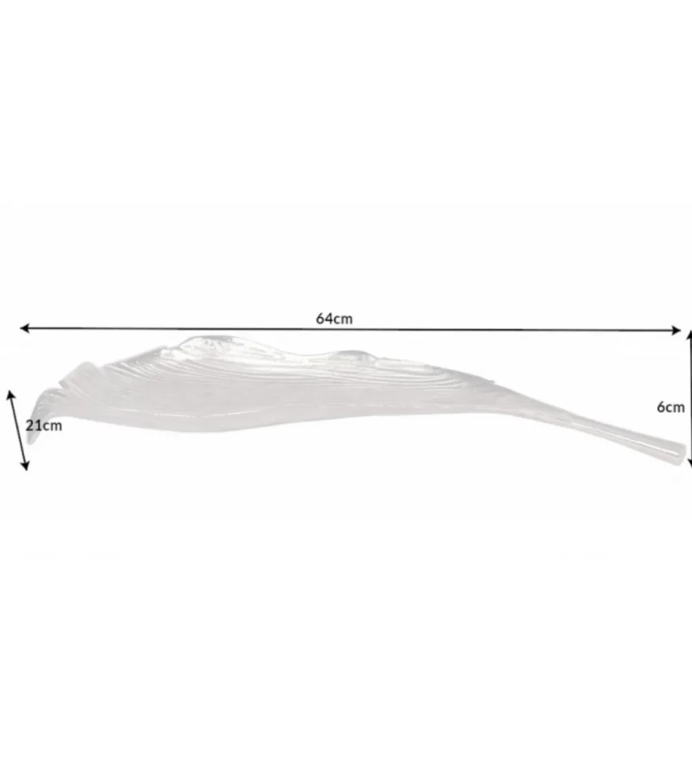 Misa HOJA 64 cm srebrna