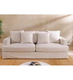 Modułowa sofa KILLIAN 94 cm z podłokietnikiem jasny beż