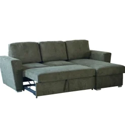 Narożnik APARTMENT 245 cm z funkcją spania zielony