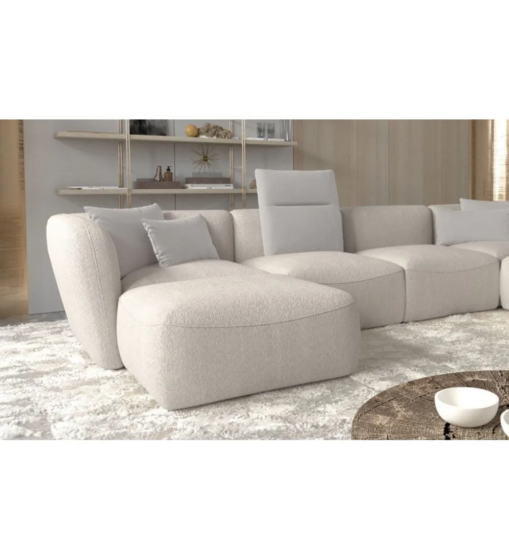 Narożnik BAHAMA Candelo XL 372 cm z ottomaną otwartą 172 cm