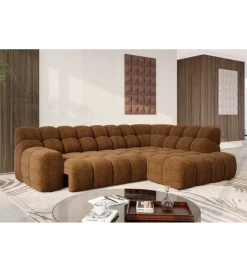 Narożnik CAMPILE L 287 cm elektrycznie wysuwane siedzisko