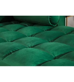 Narożnik CANIS velvet  260 cm ciemnozielony