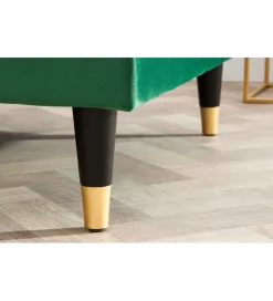 Narożnik CANIS velvet  260 cm ciemnozielony