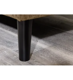 Narożnik STOCKHOLM 220 cm 3-osobowy sztruks jasnobrązowy