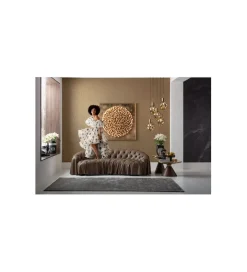 Obraz 3D MIKADO 120 x 120 cm złoty
