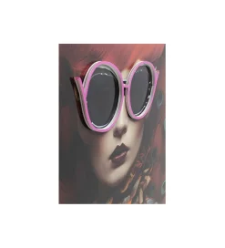 Obraz FANCY RED LADY LED 120 x 80 cm