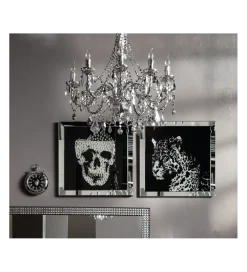 Obraz lustro Skull 100 cm x 100 cm