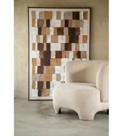 Obraz MOSAIC 152 x 102 cm brązowy