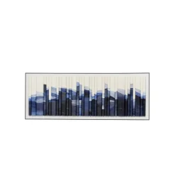 Obraz SHADOW SKYLINE 160 x 60 cm niebieski