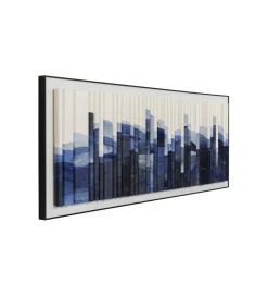 Obraz SHADOW SKYLINE 160 x 60 cm niebieski