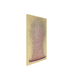 Obraz Touched Flower Boat Gold Pink 80 cm x 100 cm