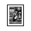 Obraz WINDOW SHOPPING 80 x 120 cm czarno-biały