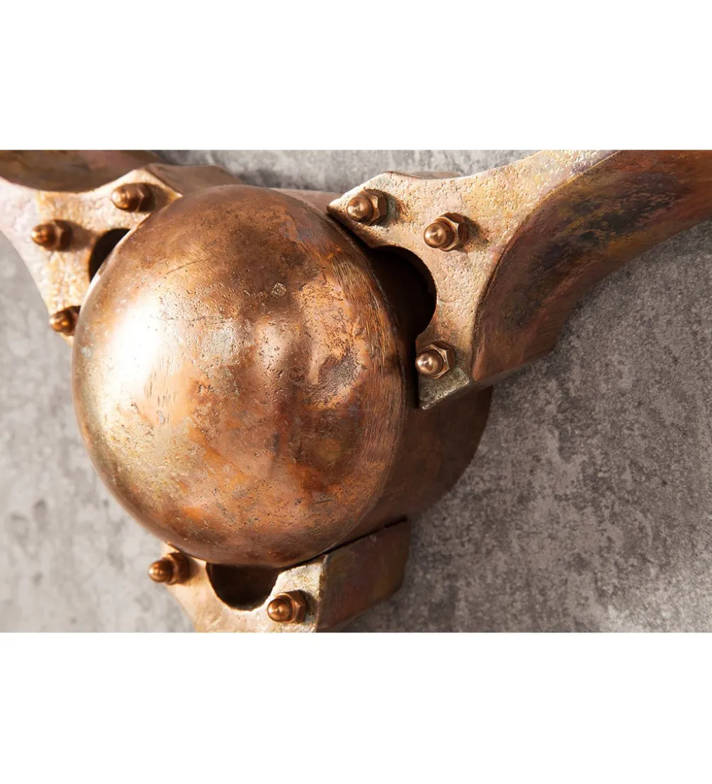 Ozdoba Ścienna Mystic Screw III 90 Cm Miedziana