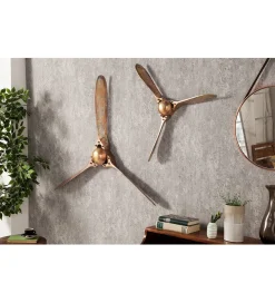 Ozdoba Ścienna Mystic Screw III 90 Cm Miedziana