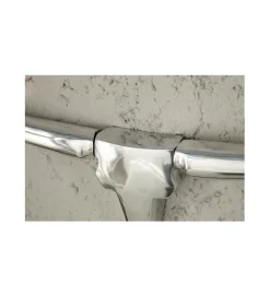 Ozdoba ścienna rogi Bull 75 cm srebrne