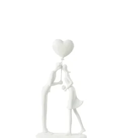 Ozdoba Kiss Heart Balloon biała