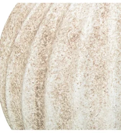 Ozdoba RUSTIC 12 cm ceramiczna kula biała