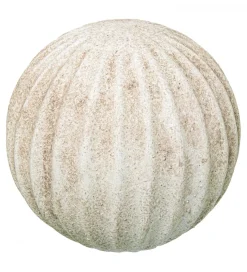 Ozdoba RUSTIC 12 cm ceramiczna kula biała
