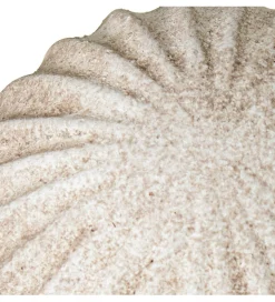 Ozdoba RUSTIC 12 cm ceramiczna kula biała