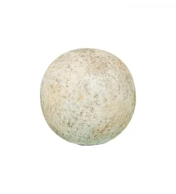 Ozdoba RUSTIC 10 cm ceramiczna kula biała